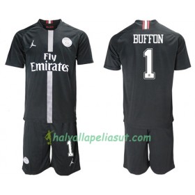 Jalkapallo Pelipaidat Paris Saint Germain Buffon 1 Jodan Musta Lasten 3 Paita 2018-2019 Lyhythihainen